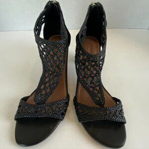 Donald Pliner Black Sandal Heels Sz 8.5